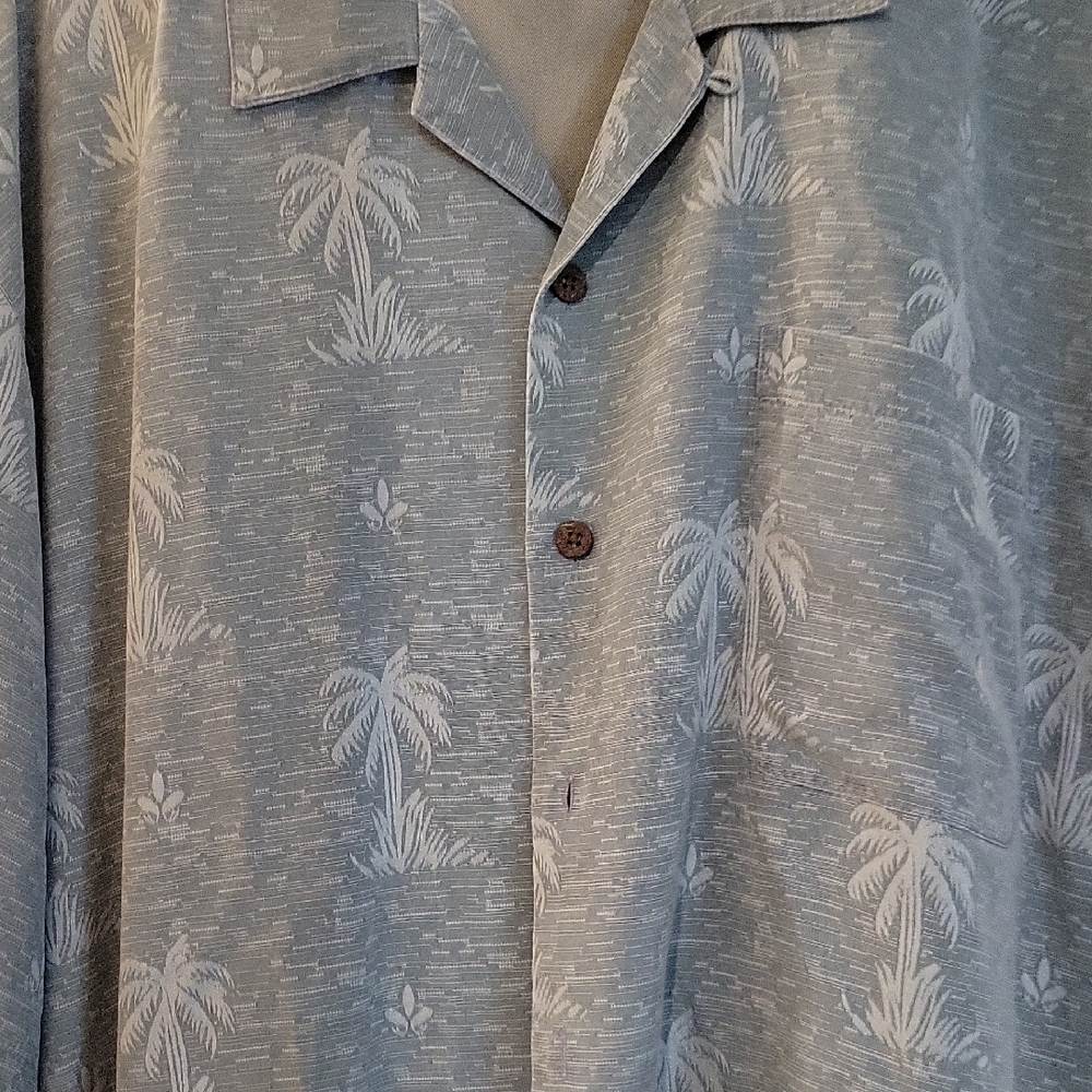 Tommy Bahama Gray Silk Shirt